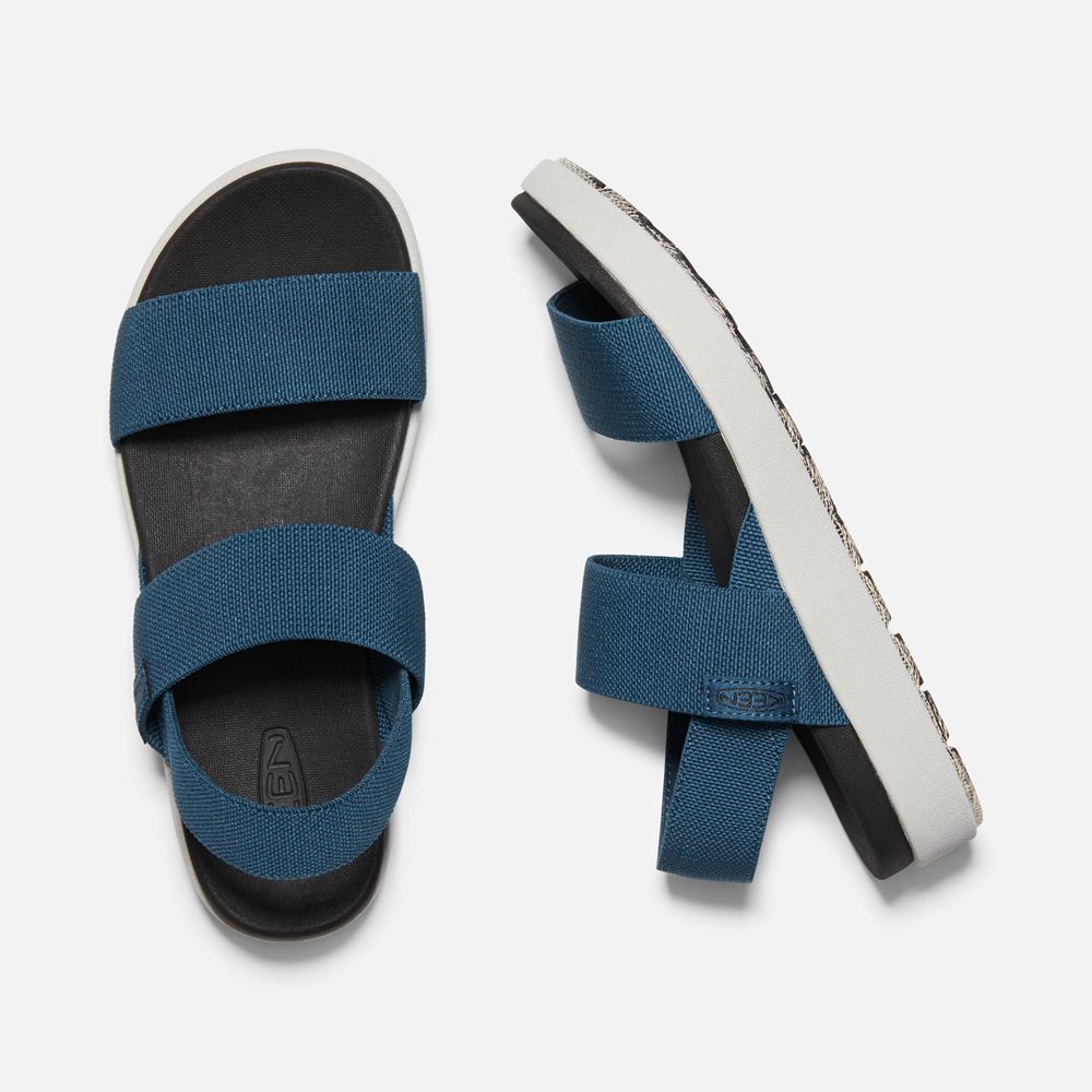 Keen Strandsandaler Dam Blå/Svarta - Elle Backstrap - 214780FGB